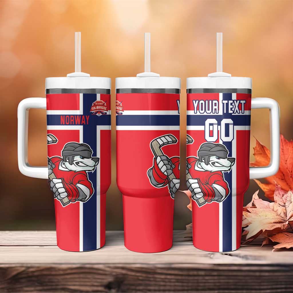 Custom Norway Hockey Tumbler With Handle The Polar Bears Hockey - Wonder Print Shop
