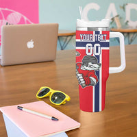 Custom Norway Hockey Tumbler With Handle The Polar Bears Hockey - Wonder Print Shop