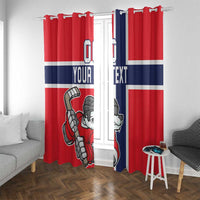 Custom Norway Hockey Window Curtain The Polar Bears Hockey - Wonder Print Shop