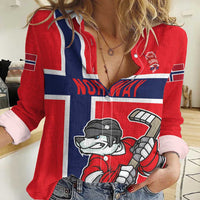 Custom Norway Hockey Women Casual Shirt The Polar Bears Hockey - Wonder Print Shop