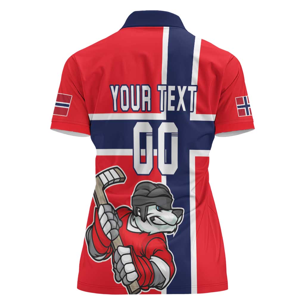 Custom Norway Hockey Women Polo Shirt The Polar Bears Hockey - Wonder Print Shop