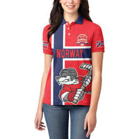 Custom Norway Hockey Women Polo Shirt The Polar Bears Hockey - Wonder Print Shop