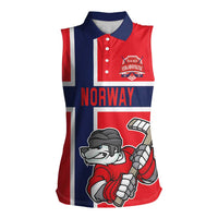 Custom Norway Hockey Women Sleeveless Polo Shirt The Polar Bears Hockey - Wonder Print Shop