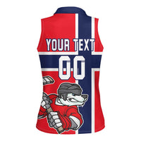 Custom Norway Hockey Women Sleeveless Polo Shirt The Polar Bears Hockey - Wonder Print Shop