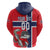 Custom Norway Hockey Zip Hoodie The Polar Bears Hockey - Wonder Print Shop