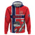 Custom Norway Hockey Zip Hoodie The Polar Bears Hockey - Wonder Print Shop