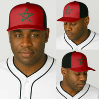 Morocco Baseball Net Cap Flag Color Inspiration - Wonder Print Shop
