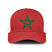 Morocco Mesh Trucker Cap Flag Color Inspiration - Wonder Print Shop