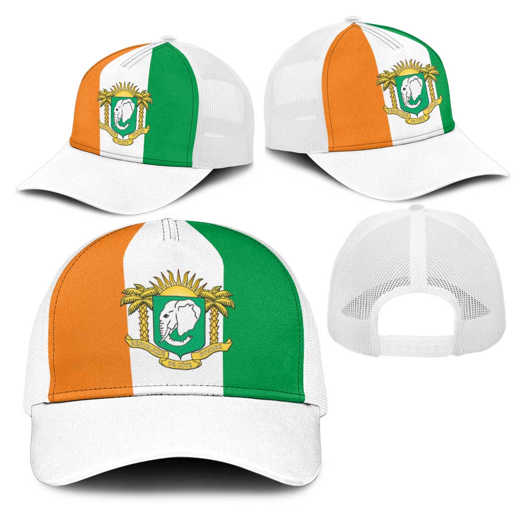 Ivory Coast Mesh Trucker Cap Flag Color Inspiration - Wonder Print Shop