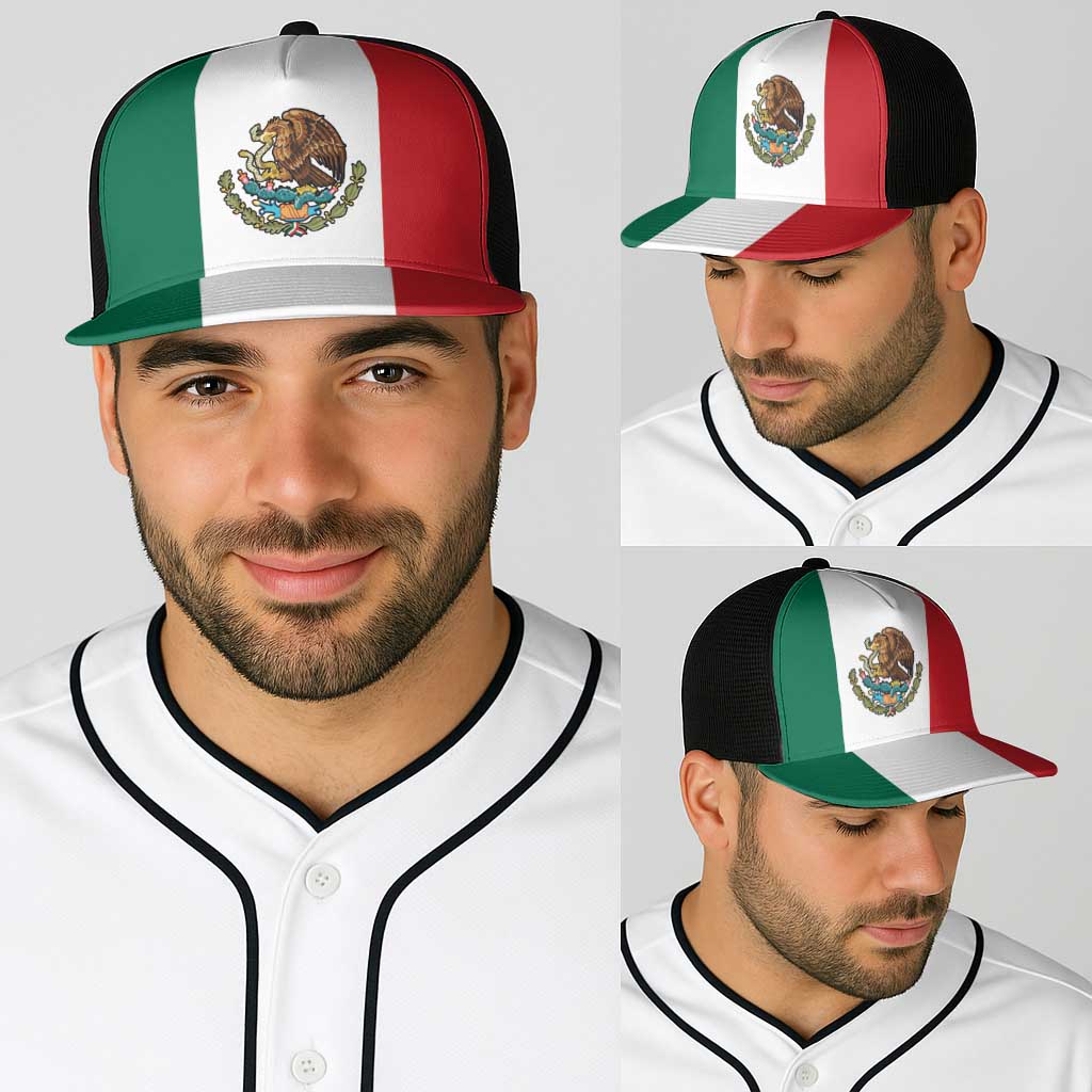 Mexico Baseball Net Cap Flag Color Inspiration - Wonder Print Shop