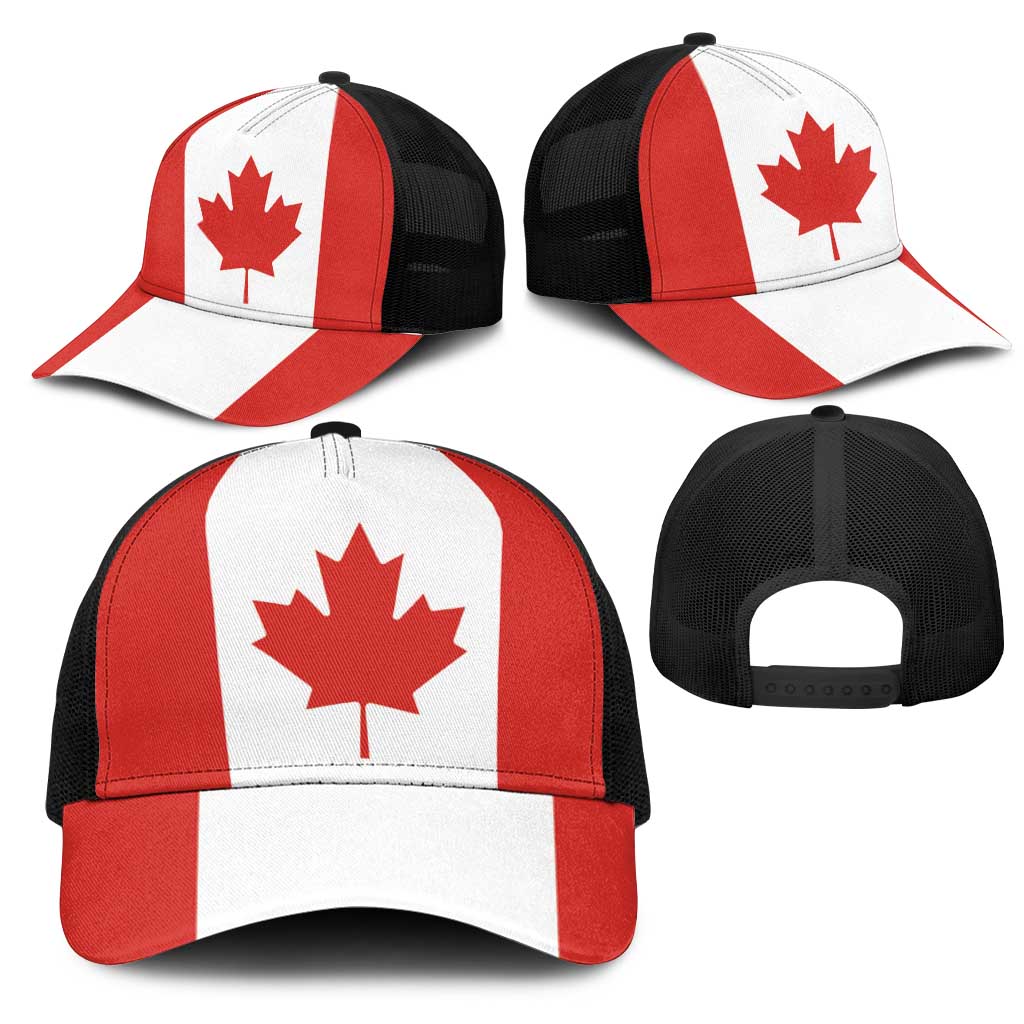 Canada Mesh Trucker Cap Flag Color Inspiration - Wonder Print Shop