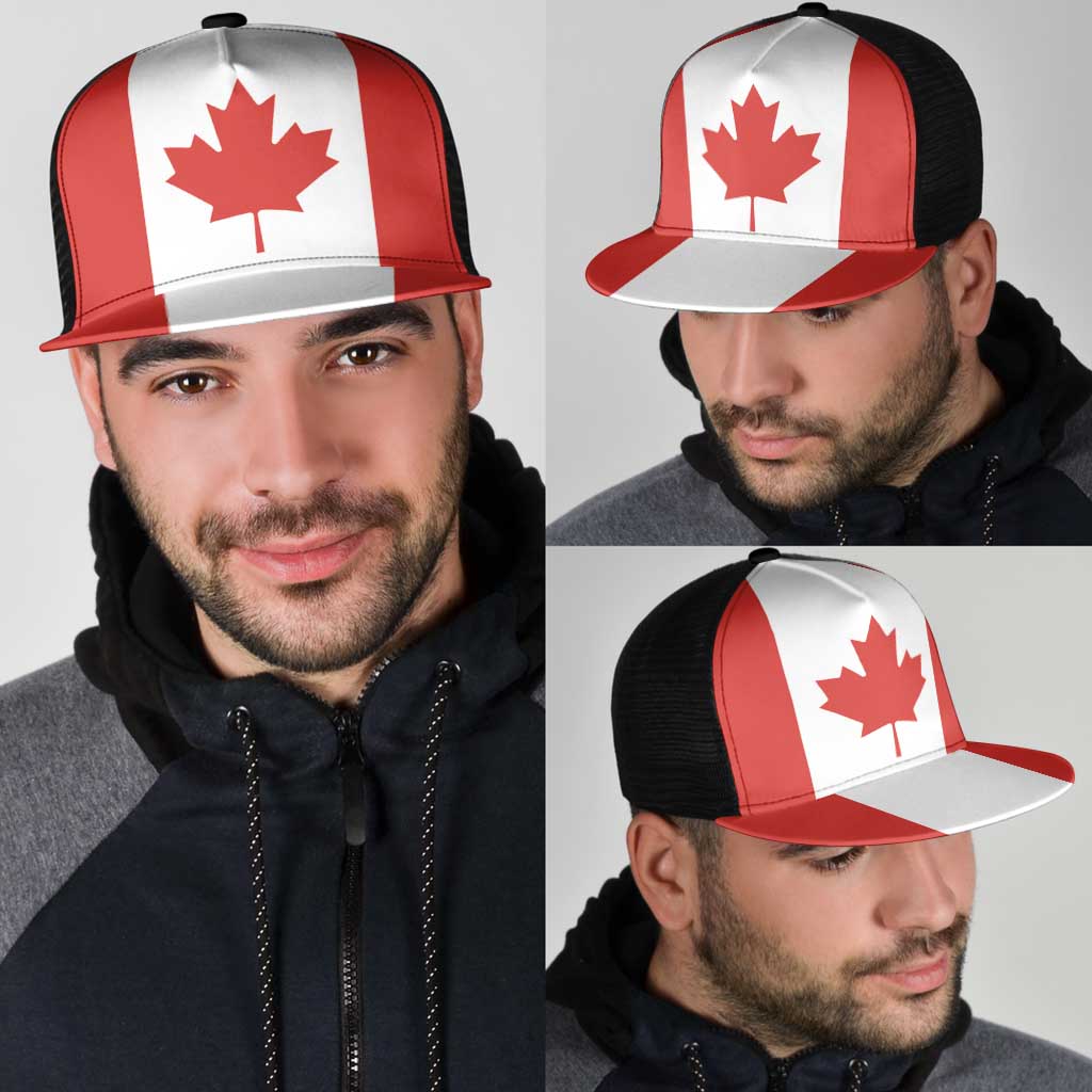 Canada Mesh Trucker Cap Flag Color Inspiration - Wonder Print Shop