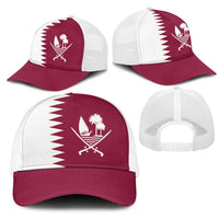 Qatar Mesh Trucker Cap Flag Color Inspiration - Wonder Print Shop