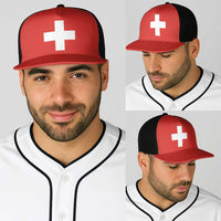 Switzerland Baseball Net Cap Flag Color Inspiration - Wonder Print Shop