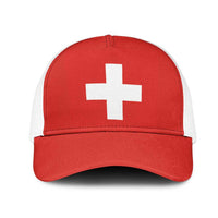 Switzerland Mesh Trucker Cap Flag Color Inspiration - Wonder Print Shop