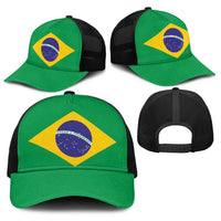 Brazil Baseball Net Cap Flag Color Inspiration - Wonder Print Shop