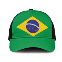 Brazil Mesh Trucker Cap Flag Color Inspiration - Wonder Print Shop