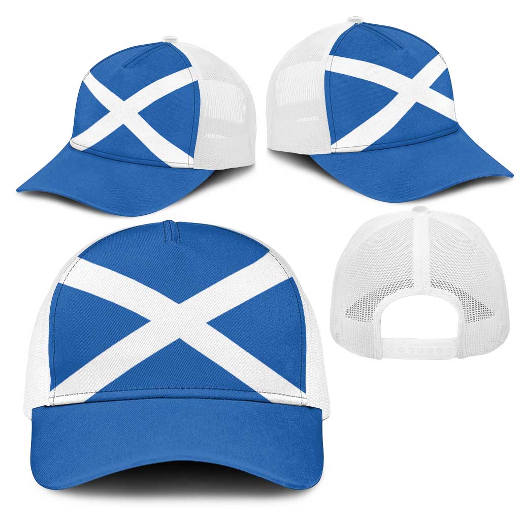 Scotland Mesh Trucker Cap Flag Color Inspiration - Wonder Print Shop