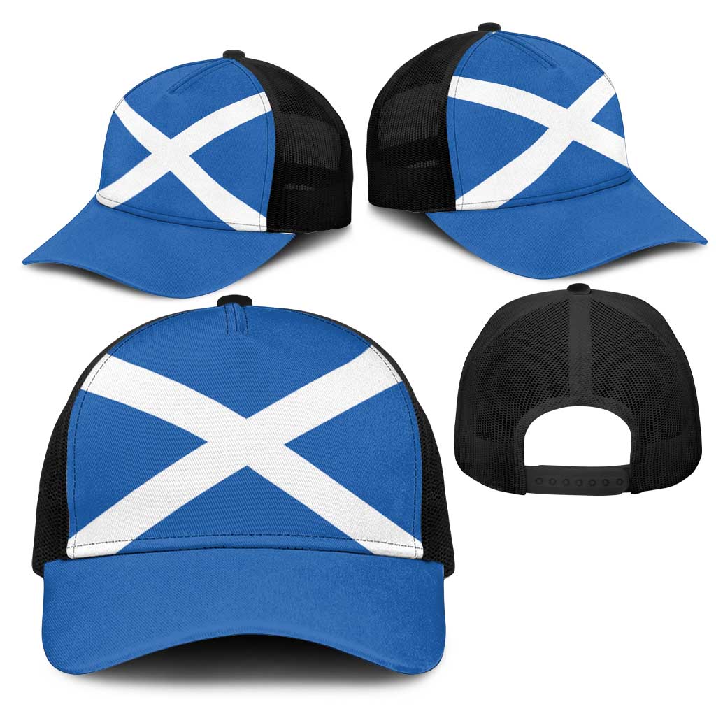 Scotland Mesh Trucker Cap Flag Color Inspiration - Wonder Print Shop