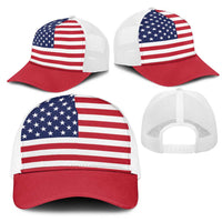 United States Mesh Trucker Cap Flag Color Inspiration - Wonder Print Shop