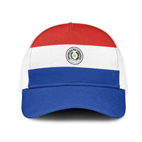 Paraguay Mesh Trucker Cap Flag Color Inspiration - Wonder Print Shop