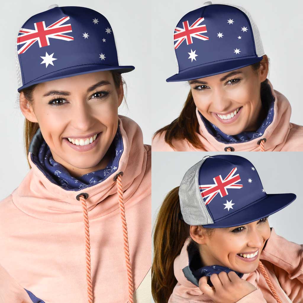Australia Mesh Trucker Cap Flag Color Inspiration - Wonder Print Shop