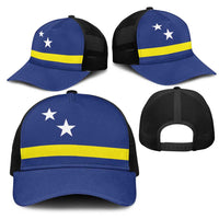 Curacao Mesh Trucker Cap Flag Color Inspiration - Wonder Print Shop