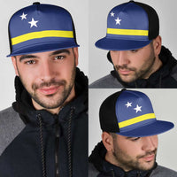 Curacao Mesh Trucker Cap Flag Color Inspiration - Wonder Print Shop