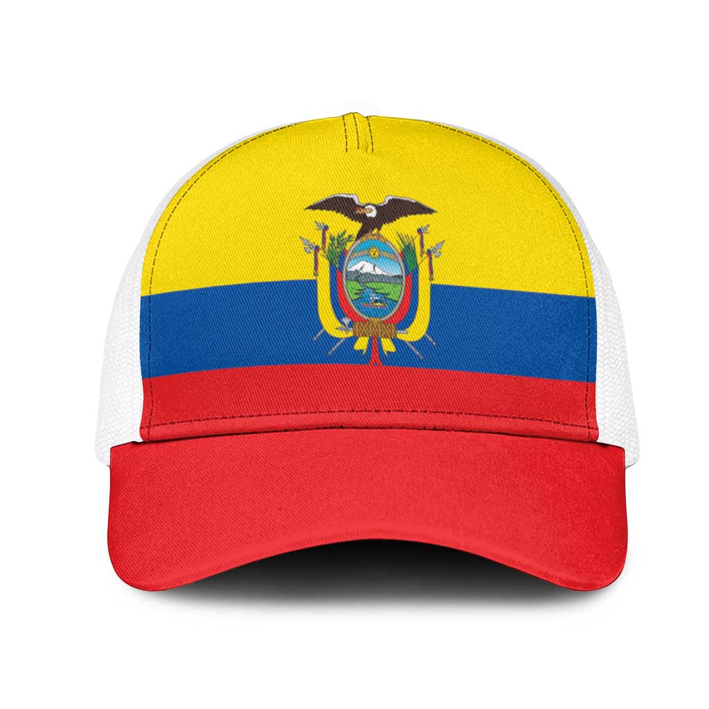 Ecuador Mesh Trucker Cap Flag Color Inspiration - Wonder Print Shop
