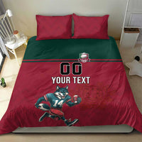 Custom Portugal Rugby Bedding Set Go Os Lobos Wolves Mascot