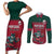 Custom Portugal Rugby Couples Matching Short Sleeve Bodycon Dress and Long Sleeve Button Shirt Go Os Lobos Wolves Mascot