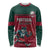 Custom Portugal Rugby Long Sleeve Shirt Go Os Lobos Wolves Mascot