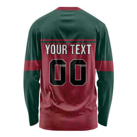 Custom Portugal Rugby Long Sleeve Shirt Go Os Lobos Wolves Mascot