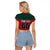 Custom Portugal Rugby Raglan Cropped T Shirt Go Os Lobos Wolves Mascot