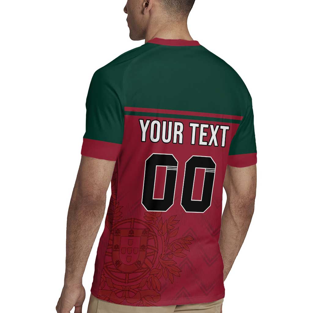 Custom Portugal Rugby Rugby Jersey Go Os Lobos Wolves Mascot