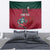 Custom Portugal Rugby Tapestry Go Os Lobos Wolves Mascot