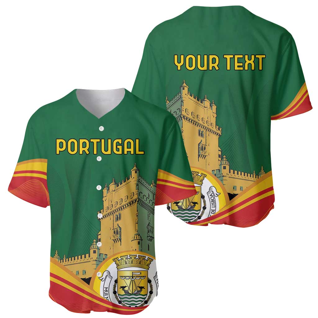 Personalized Portugal Belem Tower Baseball Jersey Mui Nobre e Sempre Leal