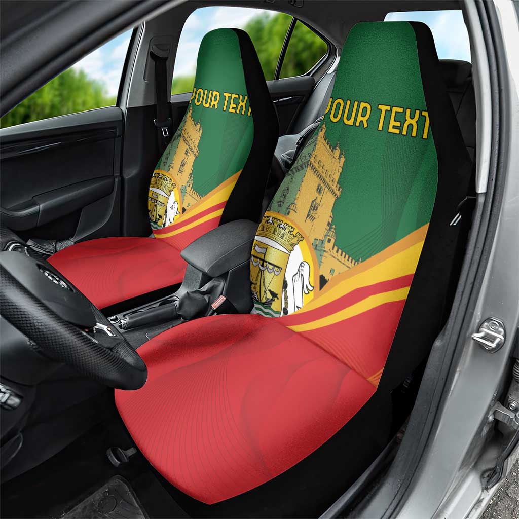 Personalized Portugal Belem Tower Car Seat Cover Mui Nobre e Sempre Leal