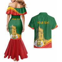 Personalized Portugal Belem Tower Couples Matching Mermaid Dress and Hawaiian Shirt Mui Nobre e Sempre Leal