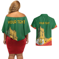 Personalized Portugal Belem Tower Couples Matching Off Shoulder Short Dress and Hawaiian Shirt Mui Nobre e Sempre Leal