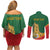 Personalized Portugal Belem Tower Couples Matching Off Shoulder Short Dress and Long Sleeve Button Shirt Mui Nobre e Sempre Leal