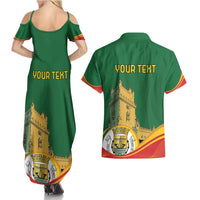 Personalized Portugal Belem Tower Couples Matching Summer Maxi Dress and Hawaiian Shirt Mui Nobre e Sempre Leal
