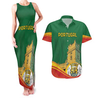 Personalized Portugal Belem Tower Couples Matching Tank Maxi Dress and Hawaiian Shirt Mui Nobre e Sempre Leal