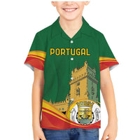 Personalized Portugal Belem Tower Family Matching Mermaid Dress and Hawaiian Shirt Mui Nobre e Sempre Leal