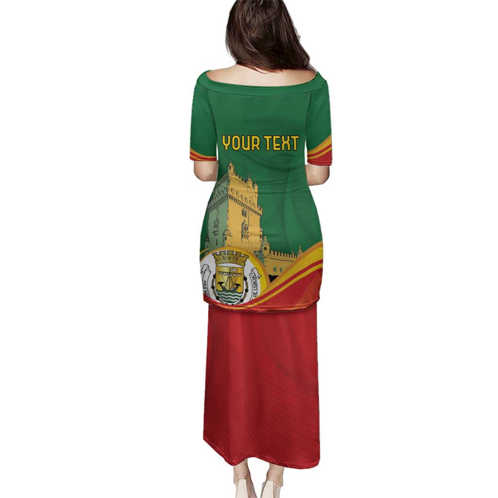 Personalized Portugal Belem Tower Family Matching Puletasi and Hawaiian Shirt Mui Nobre e Sempre Leal