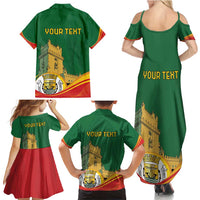 Personalized Portugal Belem Tower Family Matching Summer Maxi Dress and Hawaiian Shirt Mui Nobre e Sempre Leal