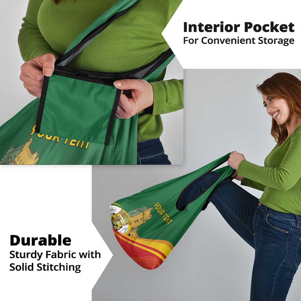 Personalized Portugal Belem Tower Grocery Bag Mui Nobre e Sempre Leal