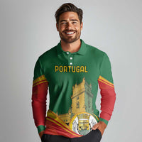 Personalized Portugal Belem Tower Long Sleeve Polo Shirt Mui Nobre e Sempre Leal