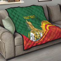 Personalized Portugal Belem Tower Quilt Mui Nobre e Sempre Leal