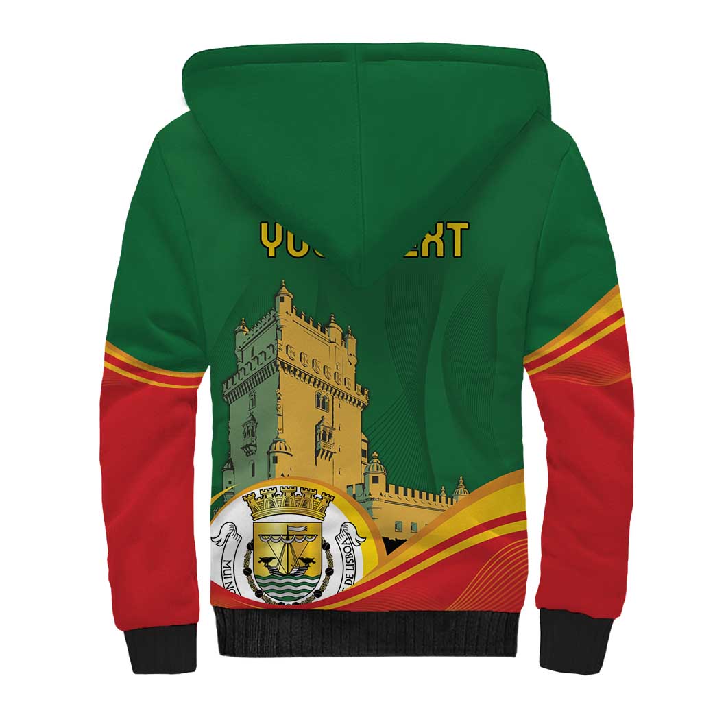 Personalized Portugal Belem Tower Sherpa Hoodie Mui Nobre e Sempre Leal
